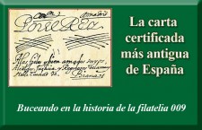 La carta certificada más antigua de España
