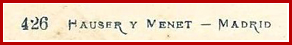 Anverso Tipo 4LC  Longitud 26 mm. - Numeración en cursiva. - Reimpresiones de 1900. Tarjetas de "Blanco y Negro" con las referencias citadas. 