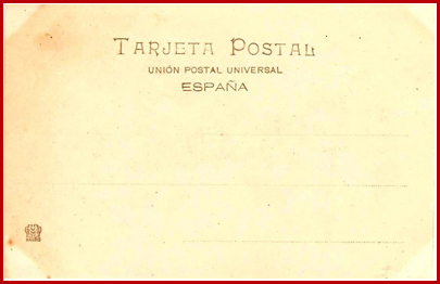 REVERSO 14 Menet 1892 - 1905.    Localizados en color marrón y azul  Logotipo pequeño - Reimpresiones 1903  