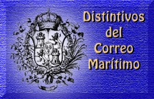 Distintivos del correo marítimo español