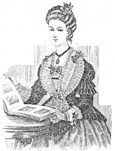Ilustracion de 1873 La Moda Elegante
