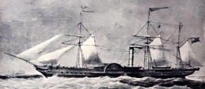 Fig. 8.- El vapor español Conde de Regla (ex-Cunard Caledonia).