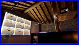 Una sala del Museu Postal d'Andorra