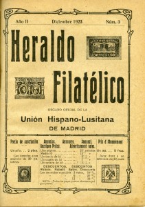 Fig. 3  -  Tercer y último número de El Heraldo Filatélico. Diciembre 1922.