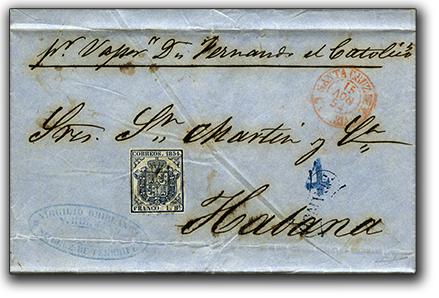 1854 1115 Tenerife a La Habana frente web
